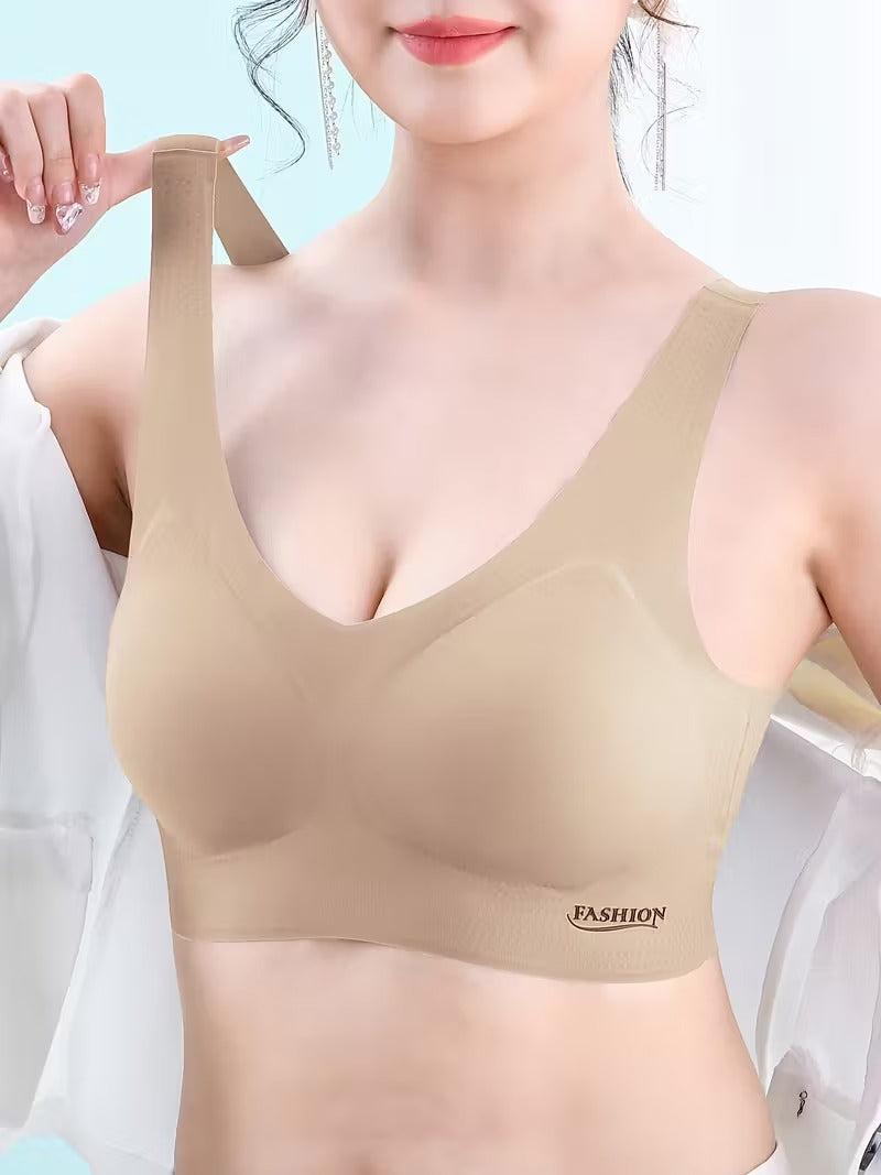 Women's Cotton Padded Wire Free Sports Bra Fitness Yoga Free Size