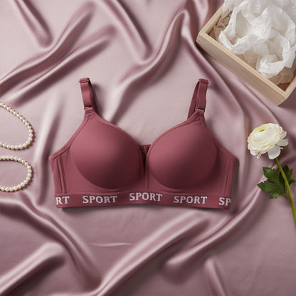 Elegant Single-Padded Wire-Free Soft Bra for Women
