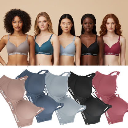 Elegant Single-Padded Wire-Free Soft Bra for Women