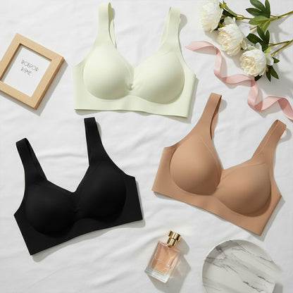 Women's Cotton Padded Wire Free Sports Bra Fitness Yoga Free Size