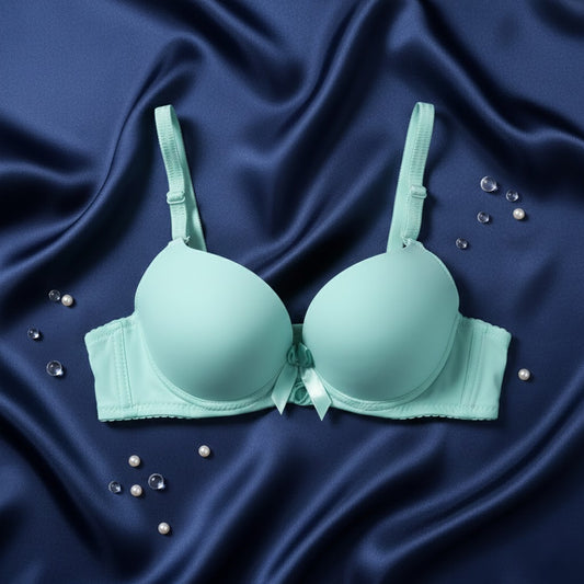 Women's Underwire Adjustable Bra with Butterfly Lace Patchwork Comfortable