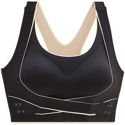 Dress Cici Full Coverage Push Up Bra With Front Pushup Adjustable Hook, Seamless, Longline High Support Sports Bra