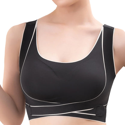 Dress Cici Full Coverage Push Up Bra With Front Pushup Adjustable Hook, Seamless, Longline High Support Sports Bra