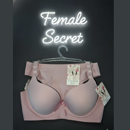 Pack of 2 Imported Padded Seamless Push-Up Bra and Penty Set